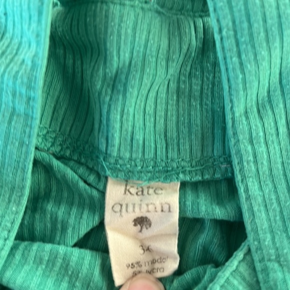 Kate quinn spring green ribbed romper - Picture 5 of 6